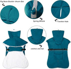 Reflective Dog Raincoat Waterproof Adjustable Dog Hooded Poncho Raincoat for Medium Large Dogs, Lightweight Pet Rain Jacket (Blue, 2XL)