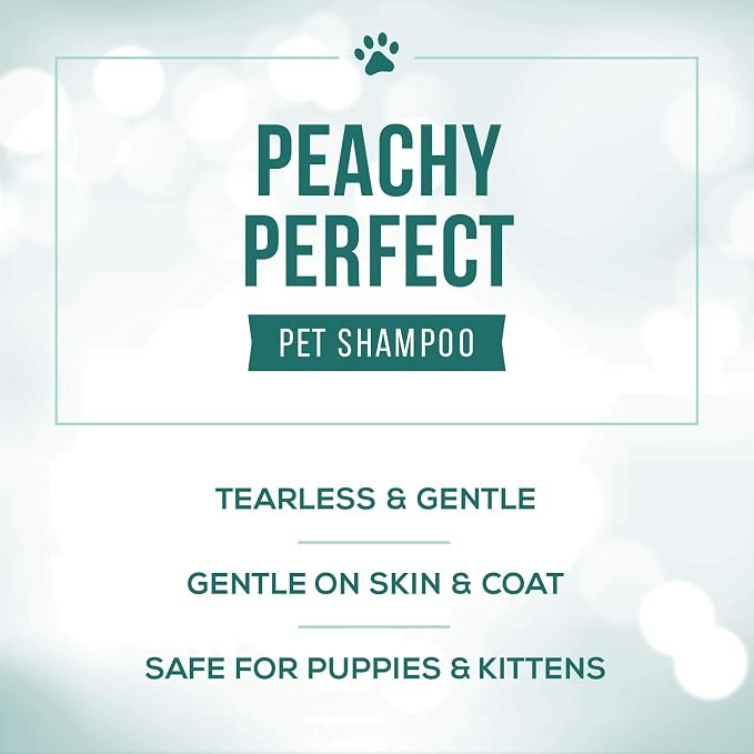 Nature's Specialties Peachy Perfect Ultra Concentrated Dog Shampoo for Pets, Makes up to 96 oz, Natural Choice for Professional Groomers, Gentle on Skin & Coat, Made in USA, 16 oz