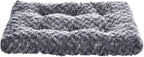 Amazon Basics Washable Cat and Dog Bed and Crate Pad, Indoor, Easy to Clean, 23" x 18" x 2.5", Gray