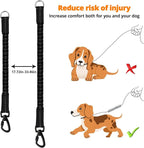 Long Dog Leash 30 FT: Heavy Duty Rope Leashes for Dogs Training with Swivel Lockable Hook Reflective Threads Bungee and Padded Handle - Dog Lead for Large Small Medium Dogs Outside Walking Hiking