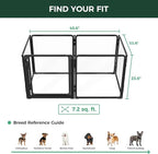 FXW AuraSpace Pro Clear Acrylic Indoor Dog Playpen, 24" H, 6 Panels | Open View, No Climbing Bars, Heavy-duty Metal, DIY Layouts, Easy Access, For Puppies & Small Dogs, Patented
