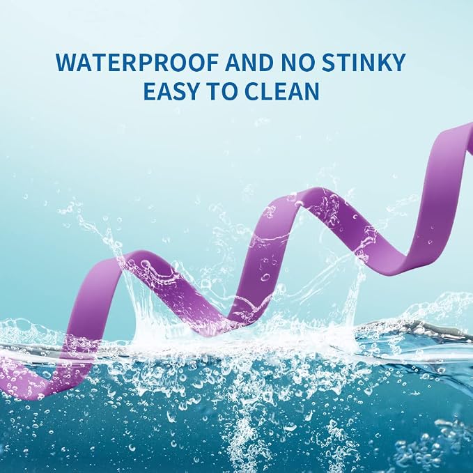 Waterproof Dog Training Leash 50FT 30FT 15FT 10FT 5FT Heavy Duty Recall Long Lead for Large Medium Small Dogs (30FT, Purple)