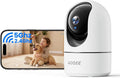 AOQEE 2K Baby Monitor, Security Camera Indoor, 360 Coverage PTZ, G5 1Pack | Baby Monitor with Camera and Audio, Auto Track, Motion Alert, Night Vision, Human Detection, Local TF Card & Cloud Storage