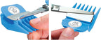 NO Buzz Dog Clippers, Tiny Trim Safety Scissor. A Silent Low Noise Pet Grooming Clipper, Right Handed Blue