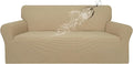 Easy-Going 100% Waterproof Couch Cover, 3 Cushion Oversized Sofa Cover | Leakproof Sofa Slipcover, Stretch Jacquard Furniture Protector Against Stain Spill from Kids, Pets, Dog, Sand