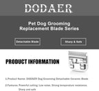 3/4HT Detachable Dog Grooming Stainless Steel Blades for Andis/Oster A5 | Compatible with wahl km10 dog clipper ,Cut Length 3/4"(19mm)