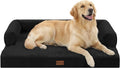 Orthopedic Washable Dog Bed for Large Dogs, 36x27in, Black | Orthopedic Foam Relieves Joint Pressure, Bolsters Supports Head And Neck, Washable Cover, Non-Slip Bottom