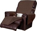 Furhaven Waterproof & Non-Slip Recliner Chair Cover Protector w/ Side Pockets for Dogs, Cats, & Children - Quilted Paw Print Living Room Furniture Cover - Espresso, Recliner