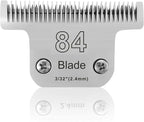 T84 Blade Dog Grooming Blades Compatible with Andis Dog Clipper | Dog Clipper Blades Compatible with Oster A5/Wahl KM10 dog clipper,Cut Length 3/32"(2.4mm)