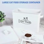 Vumdua Large Dog and Cat Food Storage Container, Farmhouse Pet Food Storage Containers with Lid and Dry Food Scoop, Durable Airtight Cat Container 12-13 lbs Capacity, Great Gift for Pet Owners