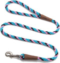 Mendota Pet Snap Leash - British-Style Braided Dog Lead, Made in The USA - Starbright, 3/8 in x 6 ft - for Small/Medium Breeds