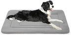 Dog Bed Soft Dog Crate Bed Pad Mat, 36 in Non Slip Bottom Washable Beds for Medium and Large Dogs, Pet Bed Mattress Kennel Pad, Clay Gray
