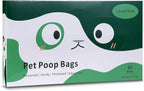 60 Count Cat Poop Bags Large Pet Waste Sacks with Handles, Disposable Litter Bags for Pet Poop, Extra-Thick Waste Bags Easy Tie Leak-Proof Strengthen Unscented