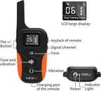 Dog Vibration Collar with Controller No Shock, 3300ft Waterproof Training Dog Collar Beep and Vibrate Only, Security Lock & Rechargeable Vibrating Collar for Dogs 5-120 lbs - No Prongs