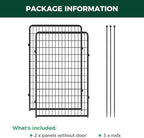 FXW Rollick Dog Playpen, Indoor, Yard & RV Camping, 50" H, 2 Panels | Easy setup, Heavy-duty, DIY layouts, for Ultra Large Dogs, Patented