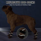 BEAUTYZOO Dog Socks to Prevent Licking Paws for Hardwood Floors Anti Slip, Dog Shoes Booties for Hot/Cold Pavement,Grippy Boots & Paw Protectors Traction Control for Small Medium Large Senior Dogs