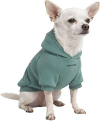Spark Paws Dog Hoodie – Premium Dog Sweater for Small, Medium, and Large Dogs | Warm Outfits for French Bulldogs, Pitbull, Puppy, Winter Jacket Alternative - Teal - S