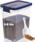 EIwichen Dog and Cat Food Storage Container with Scoop - 5-10 Lbs Pet Food Container with Airtight Lid, Dry Food Bin BPA Free, Kibble Container, for Pet, Cat, Dog, Bird Seed, e