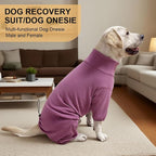 Dog Pyjamas PJS Sweater Clothes and Home Clothing Suitable for Small to Medium Breeds of Dogs, Dog Neutering Suits, Extra-Large Stretch Fabric, Four-Legged Clothes (Thickened Red, XL)
