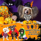 30 Pcs Halloween Dog Bandanas Bulk Adjustable Dog Scarves Bibs Pumpkin Bat Ghost Puppy Bandanas Pet Neckerchief Washable Holiday Halloween Bandanas for Small Medium Large Dog Pet Grooming Accessories - Image 6