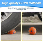 Mankoda Dog Balls, 3" Indestructible Tennis Balls for Aggressive Chewers | Floating Fetch Toys, Durable ETPU Rubber, Bouncing & Lightweight, Interactive Chewing Safe for Medium Large Dogs - 3 Pack
