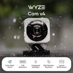 WYZE Cam v4 (Latest Model), 2.5K AI Security Camera, Indoor/Outdoor Cameras for Home Security, Baby Monitor & Pet Camera, Vibrant Color Night Vision, No Subscription Required