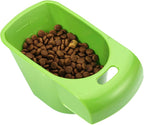 Ashfield & Harkness Airtight Pet Food Storage Container, Holds 30lbs | Grey BPA-free HDPE bin with silicone seal, measuring scoop on lid, snap latch - fits dogs, cats & more