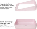 Sfozstra Small Cat Litter Box: Removable Tray for Cats Under 8 lbs | Kitten Friendly / Low Entry Access / Easy Cleaning / Compact Space Saving / Indoor Apartment Use