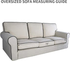 PureFit Reversible Quilted Sofa Cover, Water Resistant Slipcover Furniture Protector, Washable Couch Cover with Non Slip Foam and Elastic Straps for Kids, Dogs, Pets (X Large, Pink/Beige) | Pink/Beige, Water Resistant Couch Protector, Washable Pet Couc...