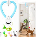 Interactive Cat Toys for Indoor Cats, Clip-On Automatic Flying Bird | USB Rechargeable Self-Play with Interchangeable Bird & Mouse Attachments for Bored Kittens and Adult Cats