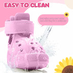 Nasjac Dog Shoes for Hot Pavement - Breathable Dog Sandals with Non Slip Soles & Reflective Straps, Easy ON & Off, Easy-Clean Summer Outdoor Pet Boots for Small Medium Large Dogs, PI, 10