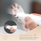 2026 New Pet Precision Trimmer, Dog Paw Trimmer with LED Light, Ultra Quiet | IP68 Waterproof, Dual-Speed Motor, Suit for Trimming Paw, Ear, Face, Butt, Eyebrows, USB Rechageble