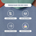 Spark Paws Dog Hoodie – Premium Dog Sweater for Small, Medium, and Large Dogs | Warm Outfits for French Bulldogs, Pitbull, Puppy, Winter Jacket Alternative - Alpine - S