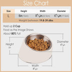 SuperDesign Mess Free 15° Slanted Bowl for Dogs and Cats, Tilted Angle Bulldog Bowl Dog Feeder, Non-Skid & Non-Spill, Easier to Reach Food L/2 Cup Blue