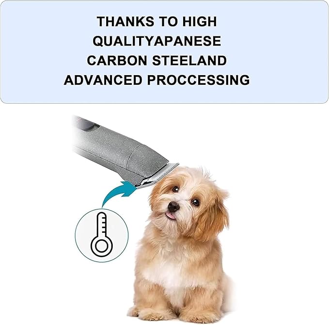 2PCS T84 Blade Dog Grooming Blades Compatible with Andis Dog Clipper | Dog Clipper Blades Compatible with Wahl KM-10 Series Clippers, Oster A5,Size-T-84 3/32-Inch Cut Length