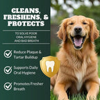 Dog Teeth Cleaning Powder, Dog Dental Powder and Cats Breath Freshener, Plaque Off Pet Tooth Cleaning lab co, Bad Breath & Tartar Remover for Dogs, Dog Teeth Cleaning with Enzymes 120 Day Supply, 120g