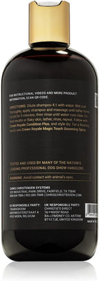 Crown Royale Biovite Formula 2 Dog Shampoo Concentrate, Adds Medium Bodied Texture, Adds Volume, Safe For Use on Cats and Dogs, Made in USA, 16 oz