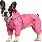 Dog Raincoat, Professional Waterproof Taped Seams for Puppies & Tiny Small Dogs (Pink, S)
