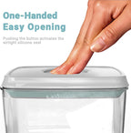 3 PACK Dog Treat Container Airtight POP Container with Lids, 1.3 Qt x 3, Food Grade, Clear, Dog Treat Jar Food Canister Set for Dog Food, Snack, Cookie