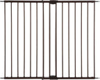 MyPet Windsor Walk Thru Pet Gate: 28.68" - 47.85" Wide Dog Gate. Hardware Mount, Dog Gates for The House, Cat Gate for Doorway. 31" Tall, Matte Bronze