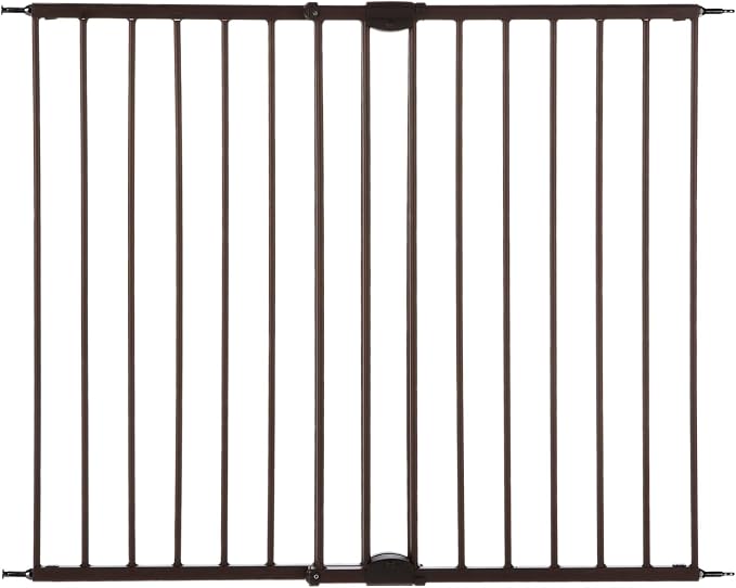MyPet Windsor Walk Thru Pet Gate: 28.68" - 47.85" Wide Dog Gate. Hardware Mount, Dog Gates for The House, Cat Gate for Doorway. 31" Tall, Matte Bronze
