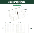 FXW Homeplus Indoor Dog Playpen, 24" H, 6 Panels, for Puppies & Small Dogs | Stress-free play, Heavy-duty, Semi-open design, Easy setup, Threshold-free gate, Expandable, Patented