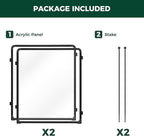FXW AuraSpace Pro Clear Acrylic Indoor Dog Playpen, 32" H, 2 Panels | Open View, No Climbing Bars, Heavy-duty Metal, DIY Layouts, Easy Access, For Small & Medium Dogs, Patented