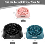 Slow Feeder Dog Bowls for Large Dogs | Non-Slip Base, Anti-Choking Design, Reduces Bloating & Overeating, Easy to Clean, 4 Cups