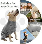 Dog Pyjamas PJS Sweater Clothing and Loungewear Suitable for Large to Giant Breeds of Dogs, Neutering Suits, Extra-Large Stretch Fabric, Four-Legged Dogs Clothes Pyjamas(Sweater Gray, 6XL)