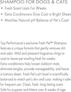 Top Performance Fresh Pet Shampoo, 1-Gallon,Black