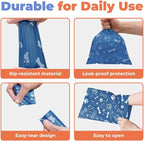 Best Pet Supplies Poop Bags for Dogs - Royal Blue, 240 Count | Scented, Leak-proof, Easy-Tear perforations, 15 Thick Bags per roll, Outdoor Walking & Travel, Fits Standard Holders