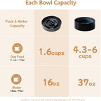 Havniva Raised Slow Feeder Dog Bowls, Elevated Dog Bowls Slow Feeder Set | 1.2 Cups Ceramic Dog Bowl Elevated with Acacia Wood Stand, Raised Dog Food Bowl, Puzzle Slow Feeder for Small Dogs, Non-Slip