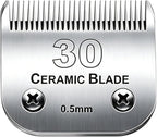 #30 Blade Dog Grooming Replacement Blades Compatible with Andis Dog Clipper | For Wahl KM Series /Oster A5 Dog Clippers Detachable Ceramic & Stainless Steel Blade,Size-30, 1/50-Inch Cut Length (64260)