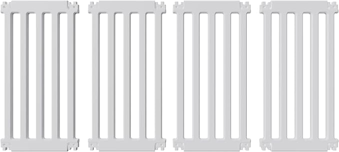 Dog Playpen Expansion Panels 4-Packs, Height 25.6 inch, White